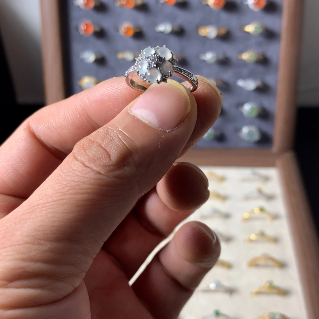 心***晴翡翠未镶嵌戒指759