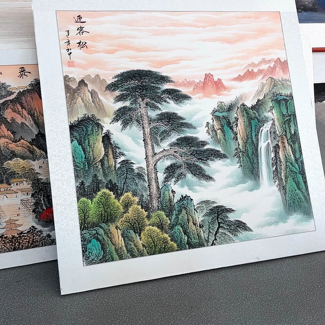 半***啡国画手绘保证假一罚万