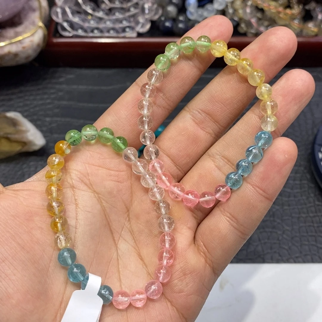 磷灰石手串未镶嵌托帕