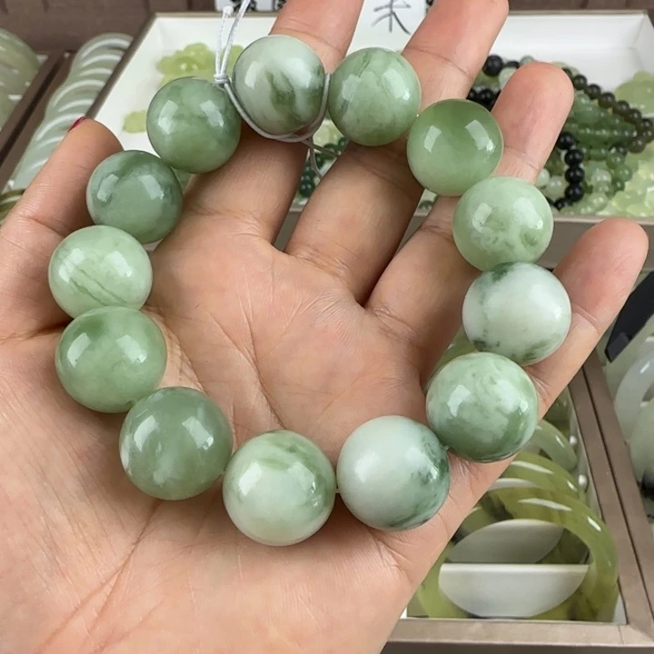 蛇纹石玉未镶嵌手链