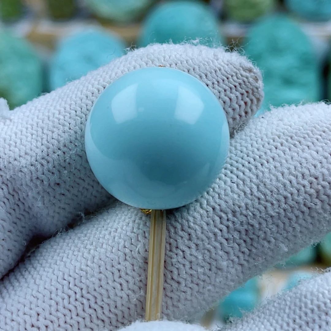 绿松石未镶嵌珠宝奇石19mm