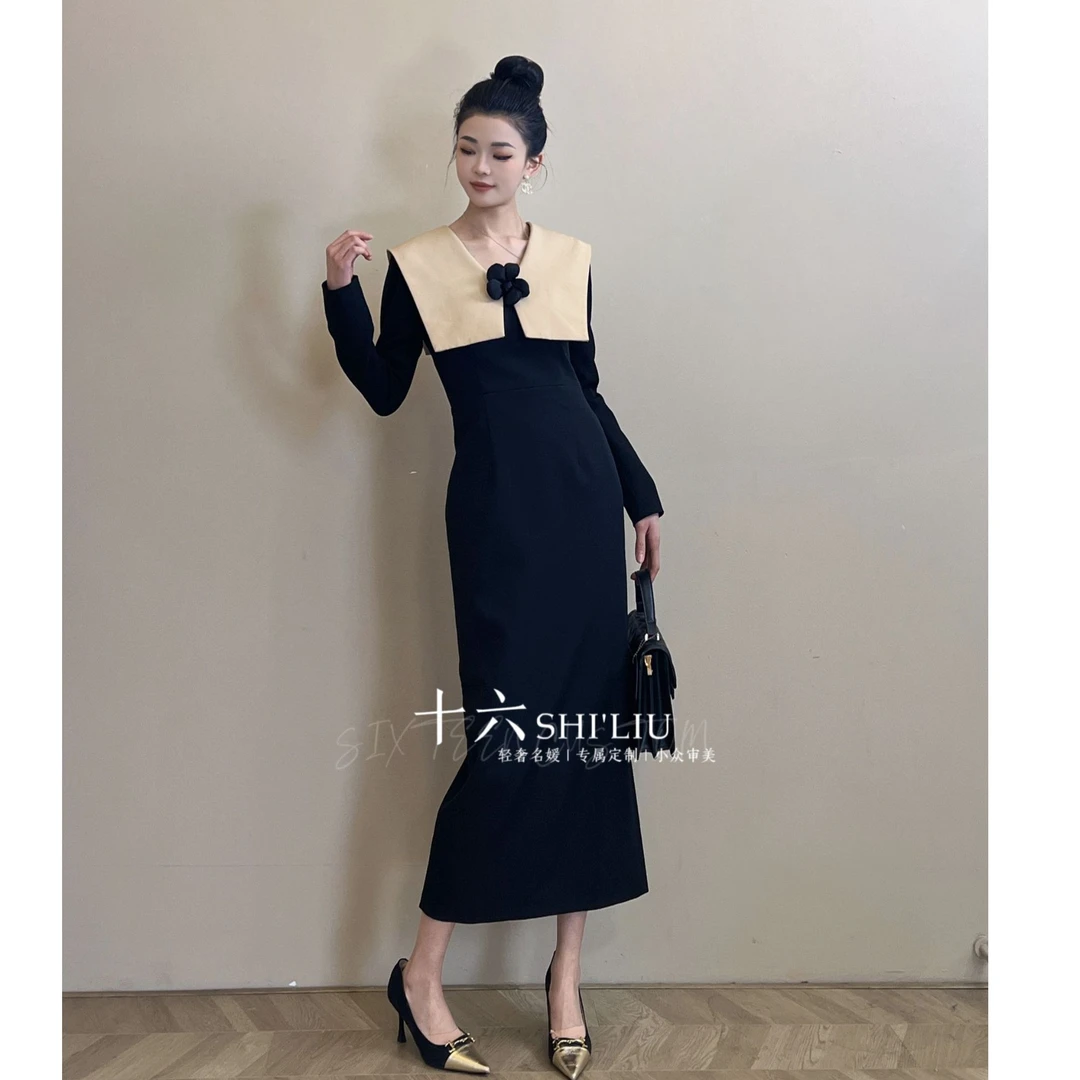 【十六原创】小香风设计师身时尚女装连衣裙21519