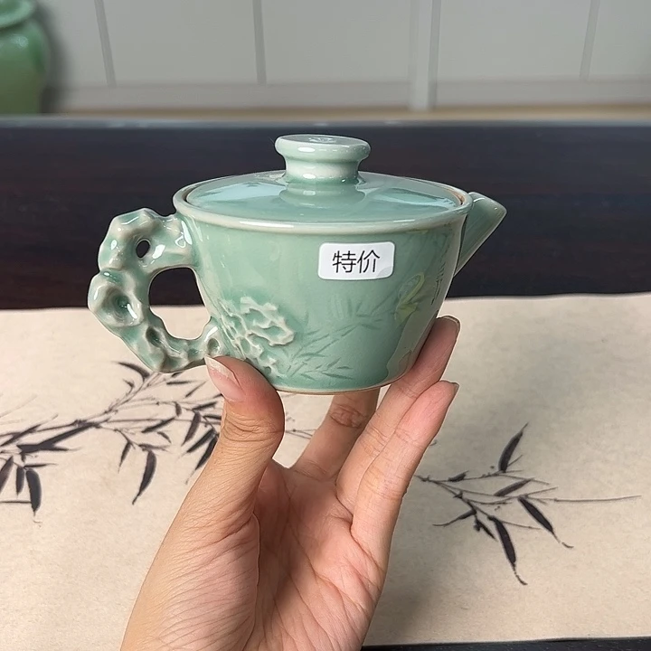 龙泉云间青瓷小米茶器