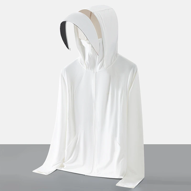 【徐骄傲专属】夏季薄款防紫外线户外冰丝透气可拆卸连帽防晒衣2359