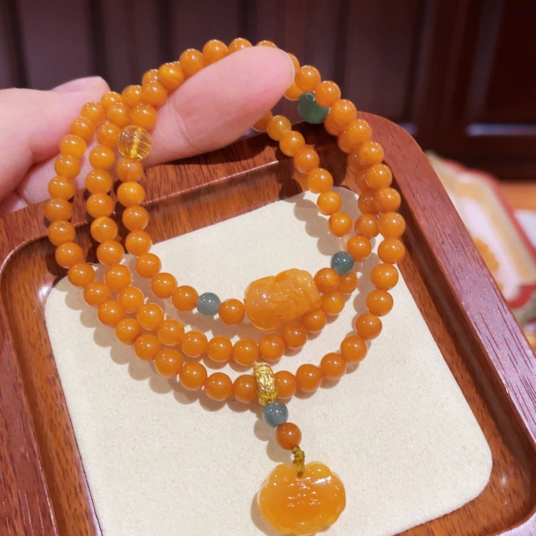 蜜蜡手链未镶嵌手串