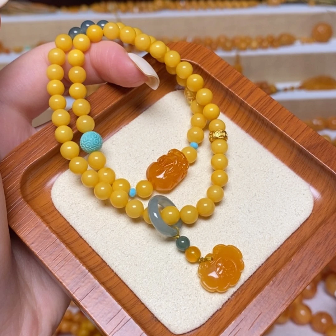 【闪购商品】未镶嵌蜜蜡手链手串