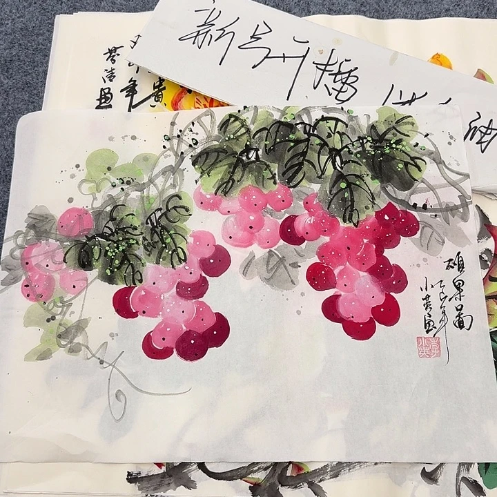 国画纯手绘作品欣赏图