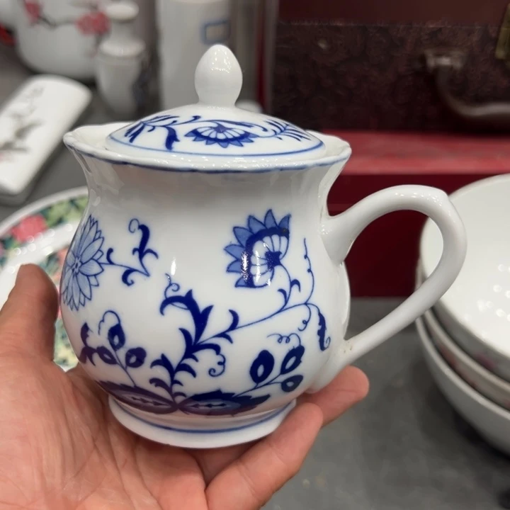 醴陵高温老厂瓷群力300毫升罐微瑕