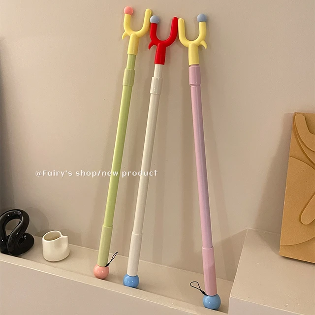 多巴胺衣叉伸缩撑衣杆加长举衣杆学生宿舍家用阳台便携挂取晾衣杆