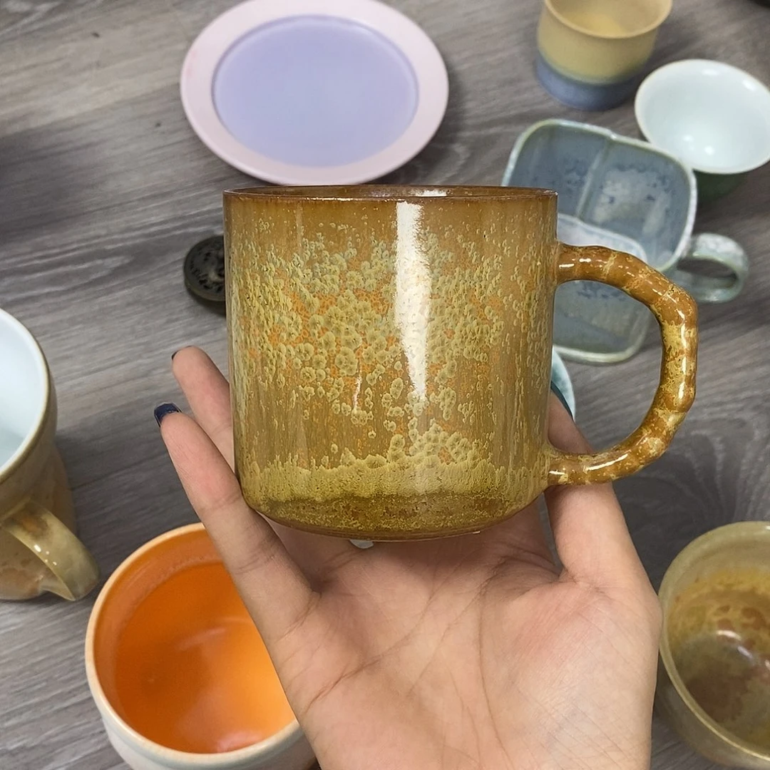 景德镇高温颜色釉咖啡杯