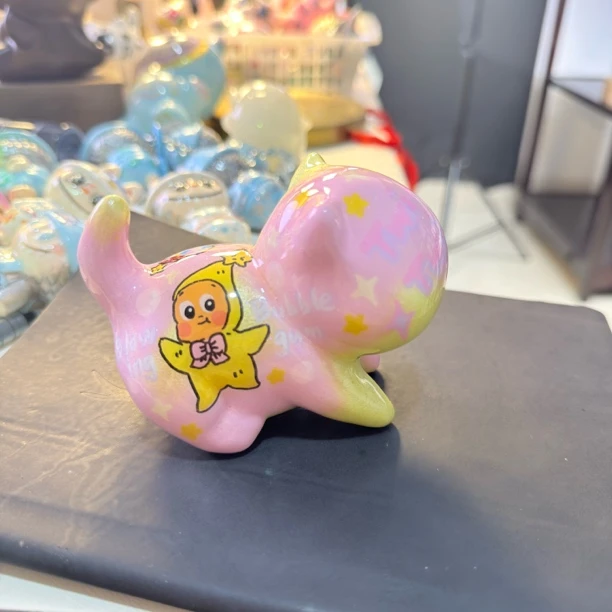 噗噗猫檀木手工手绘