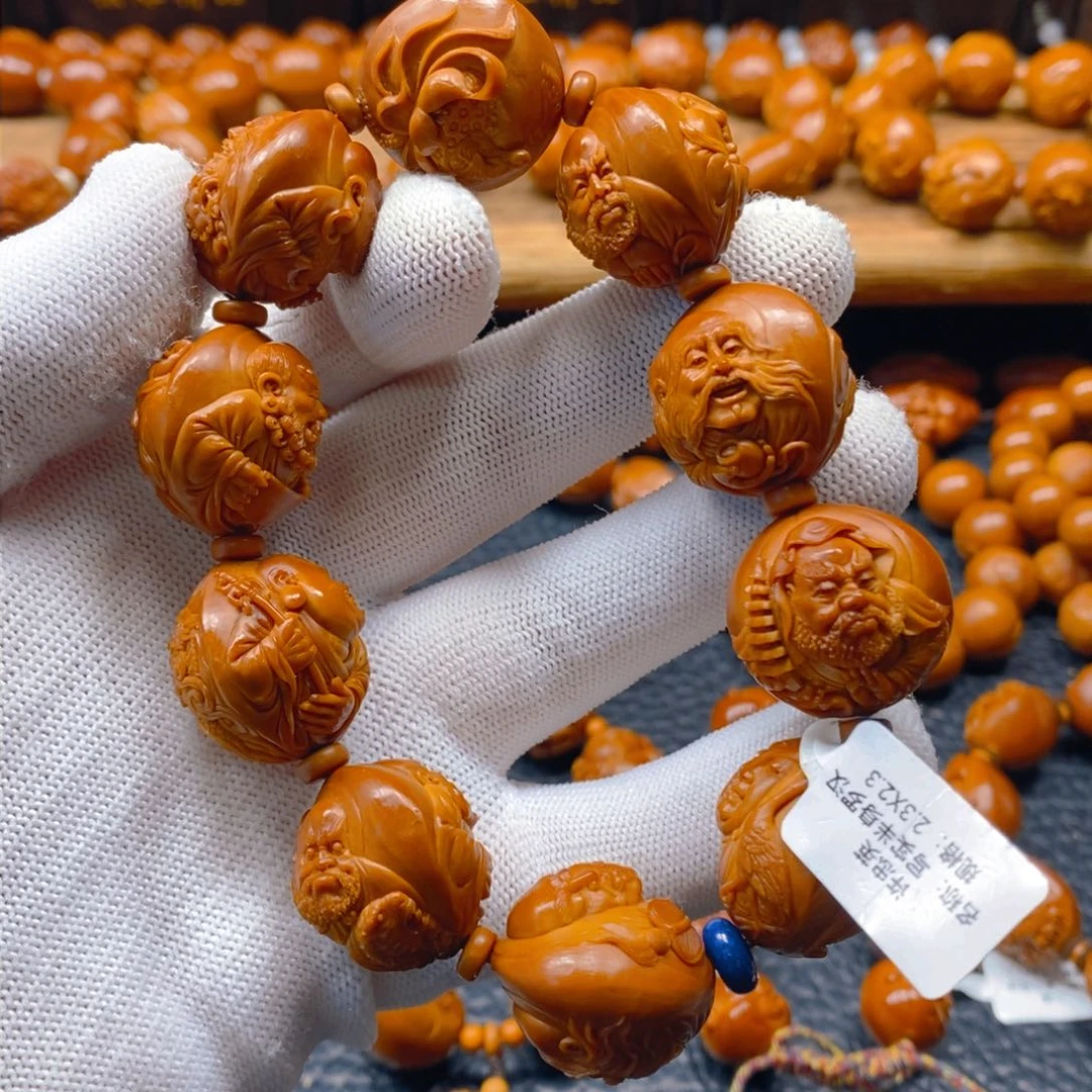 手串/手链橄榄核许忠英23×23半身十八罗汉