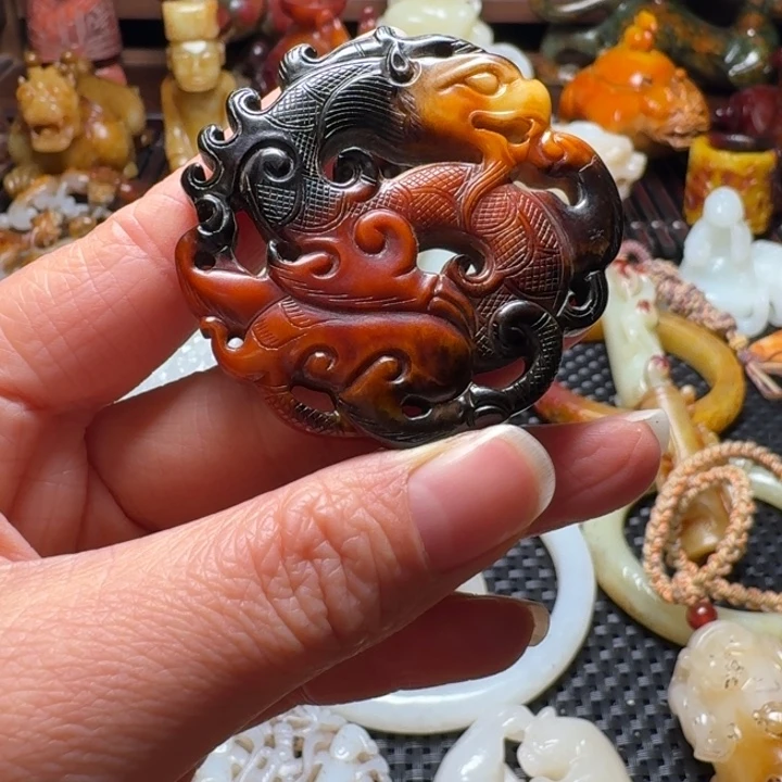 和田玉挂件未镶嵌鸿*