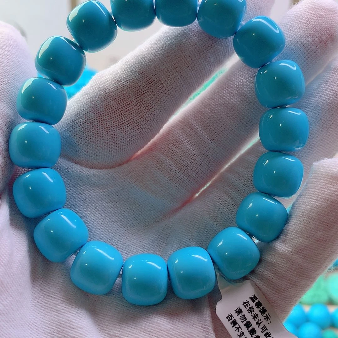 无非金属蓝色卡12老型手串