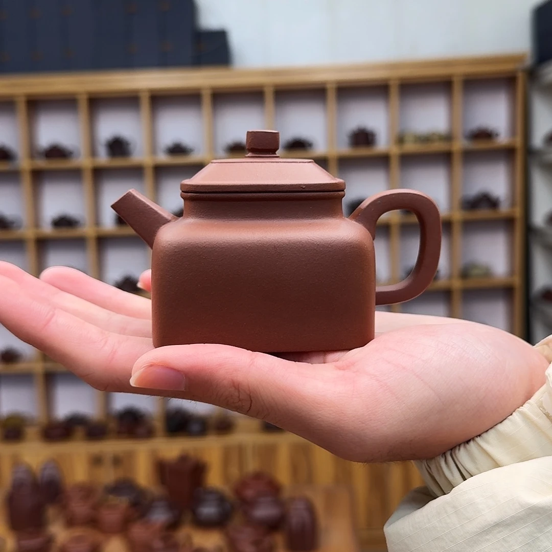 紫砂茶壶四方德钟160cc