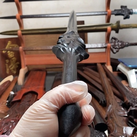 黑檀木做旧一米盖聂