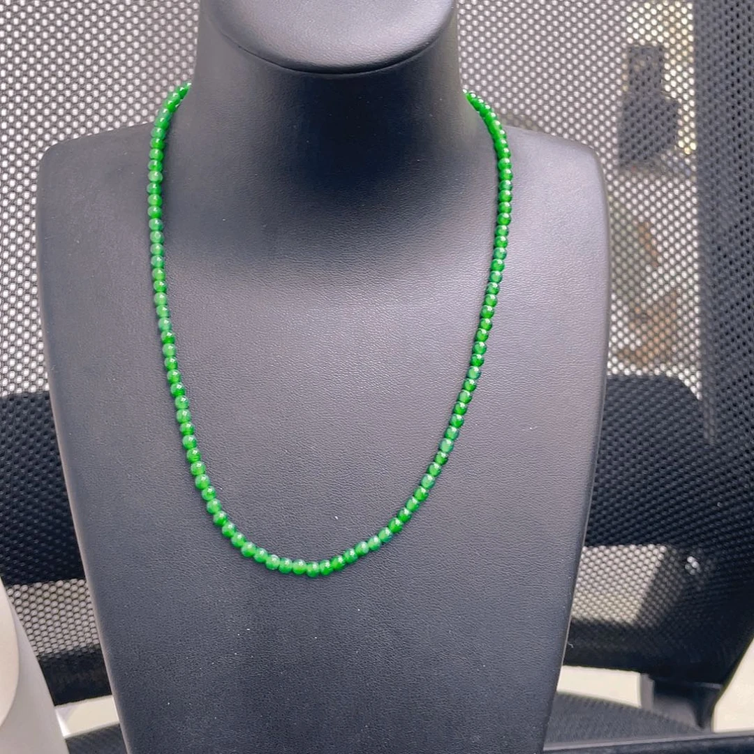 翡翠未镶嵌项链