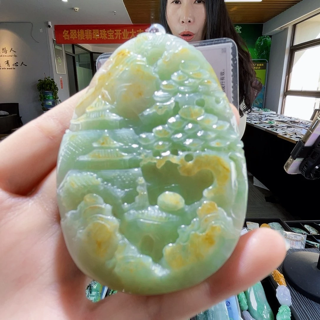 颈饰未镶嵌翡翠翡翠