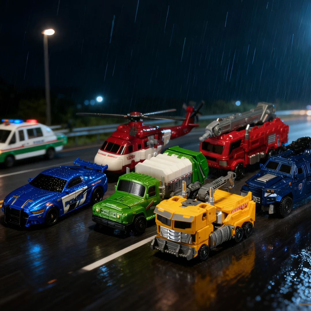 变形玩具男孩警车坦克飞机擎天机甲柱金刚汽车机器人模型礼物