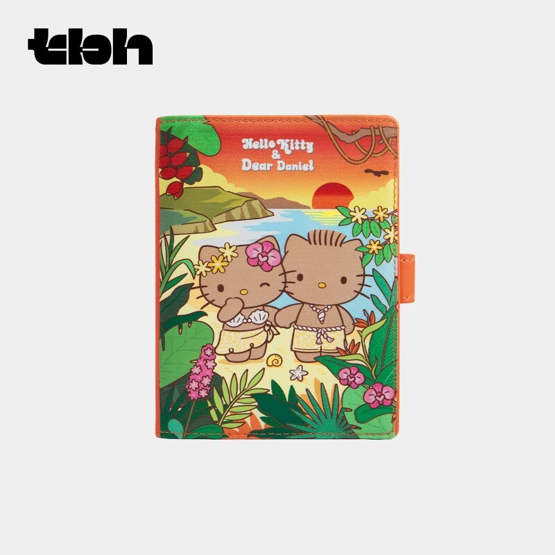 tbh野兽派家居Hello Kitty真皮护照包多功能证件夹礼物