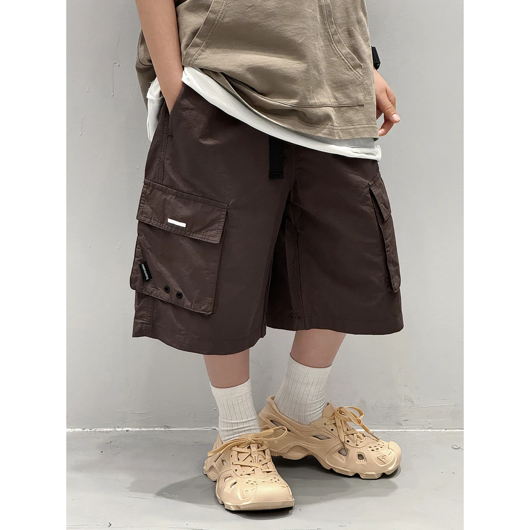 in 爱：bd25夏季男童帅气工装短裤儿童韩版简潮薄款机能风中裤131