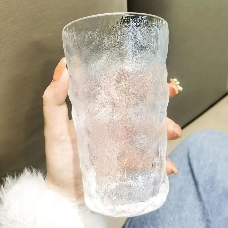 创意树纹咖啡玻璃杯ins家用杯杯子果汁杯子喝水冰川杯啤酒高颜值