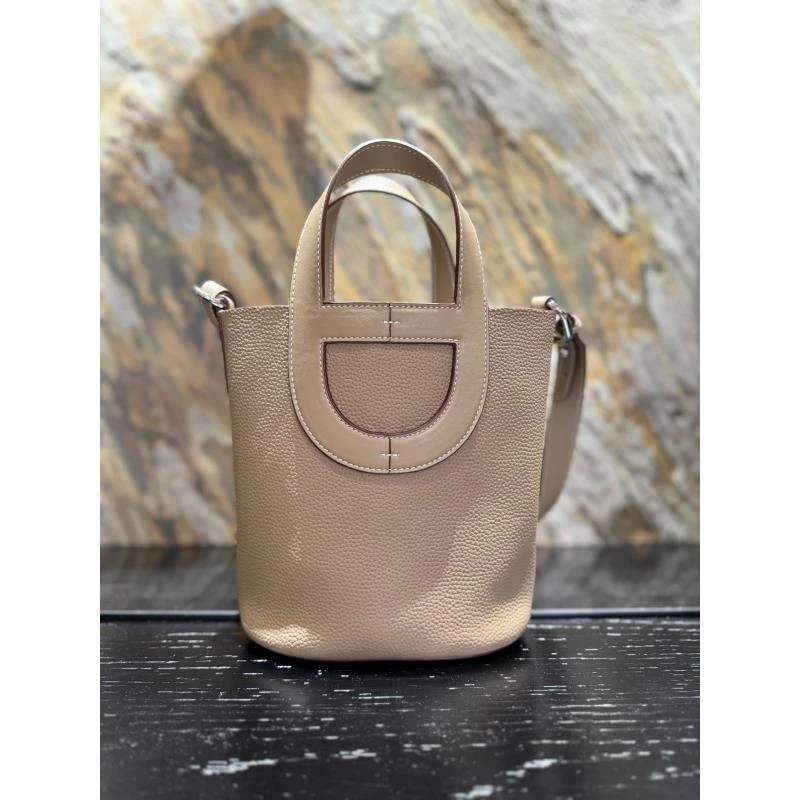 HIRMRIS手工真皮包550799-大象灰 桶马大象灰