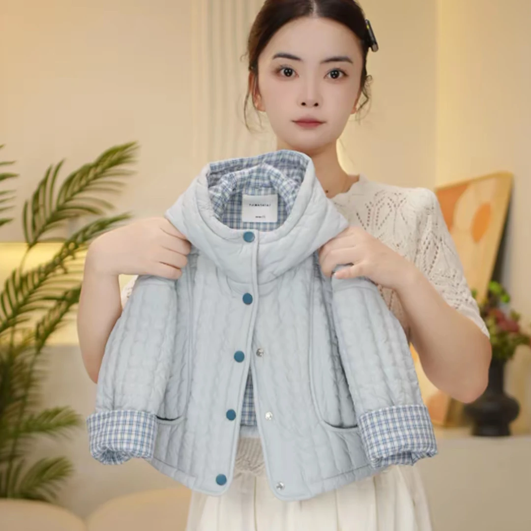 2025秋冬季新款女童时尚百搭宽松保暖休闲儿童可爱棉服外套