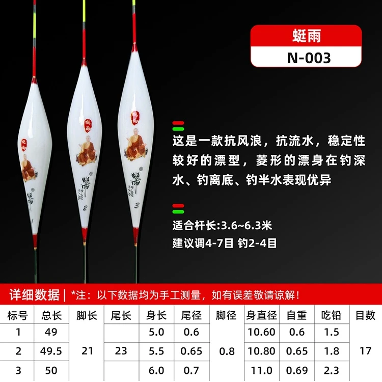 【蜓雨浮漂n003】手作纳米浮漂