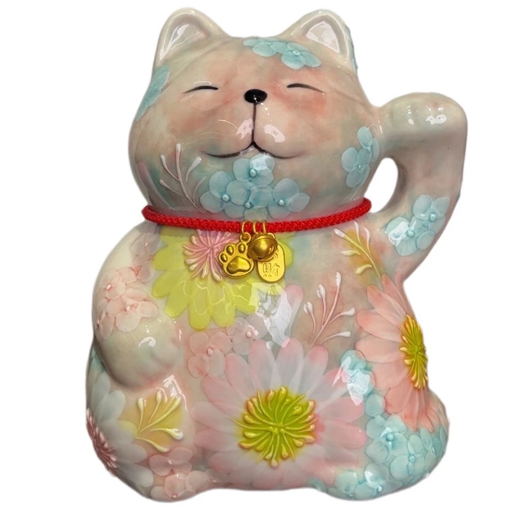 濑户烧 繁花絮语招财猫