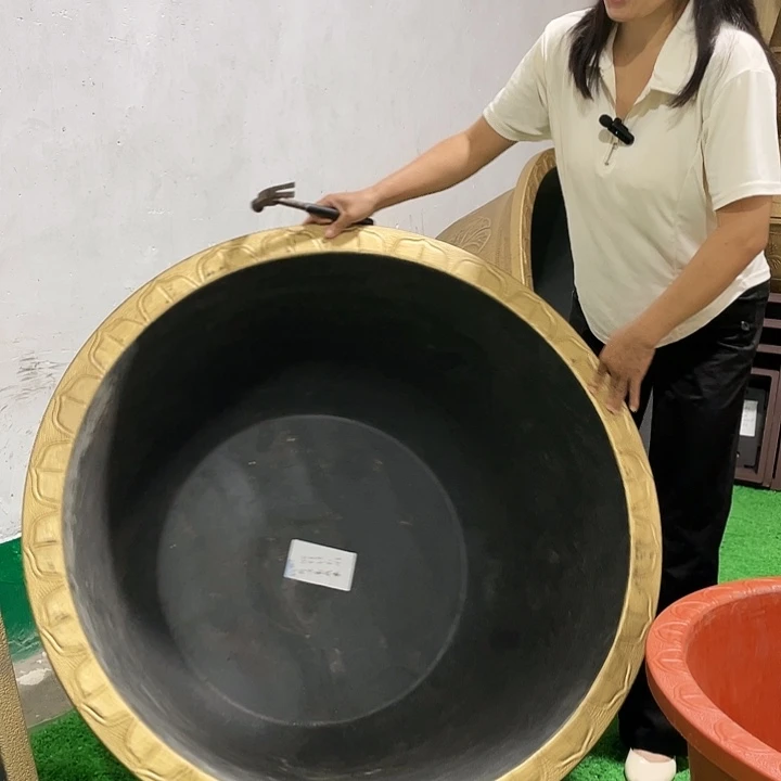 圆盆古铜一米一个
