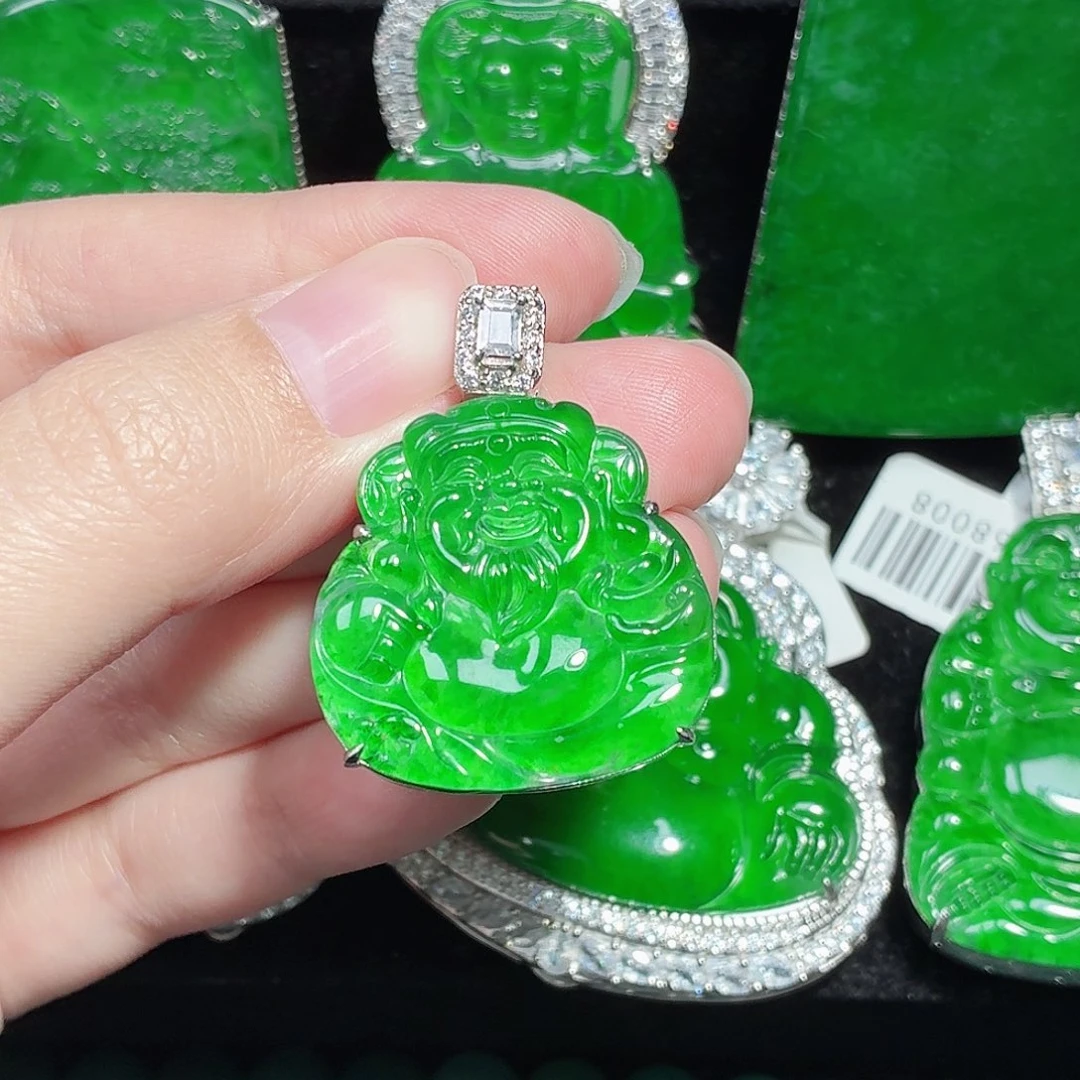 翡翠未镶嵌颈饰天然A货翡翠