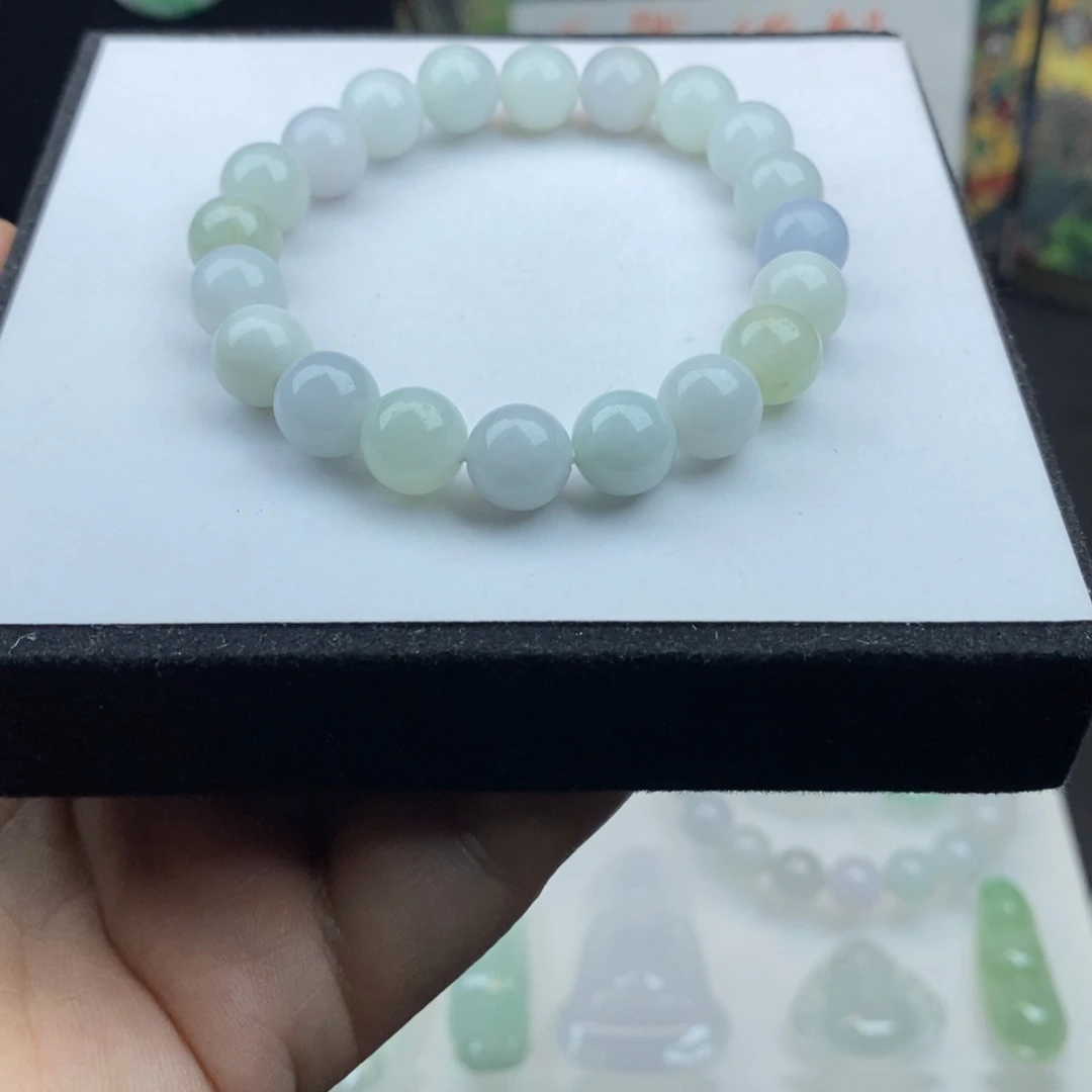 翡翠散珠卡9手串20颗