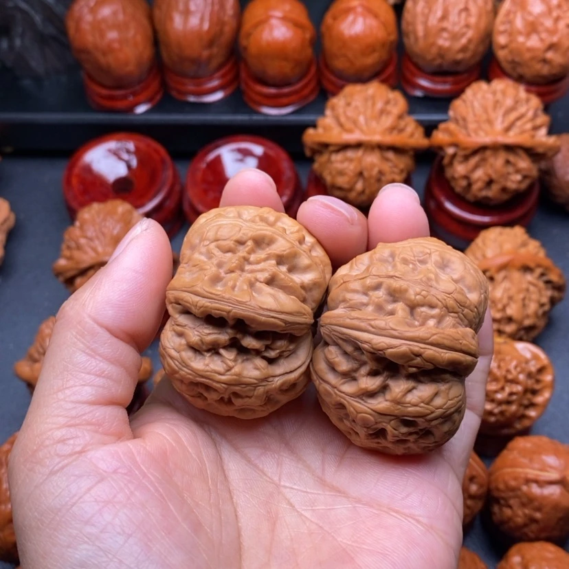 【闪购商品】文玩核桃把件兰*熊平谷元宝