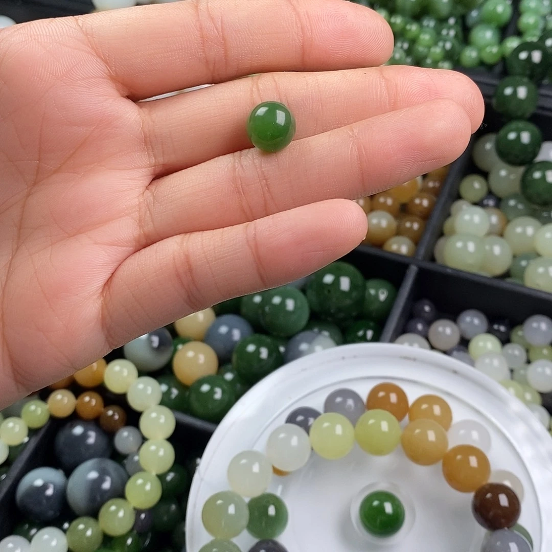 未镶嵌和田玉（碧玉）珠宝半成品