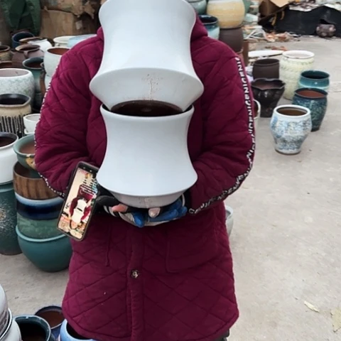 口19高20瑕疵底裂盆子