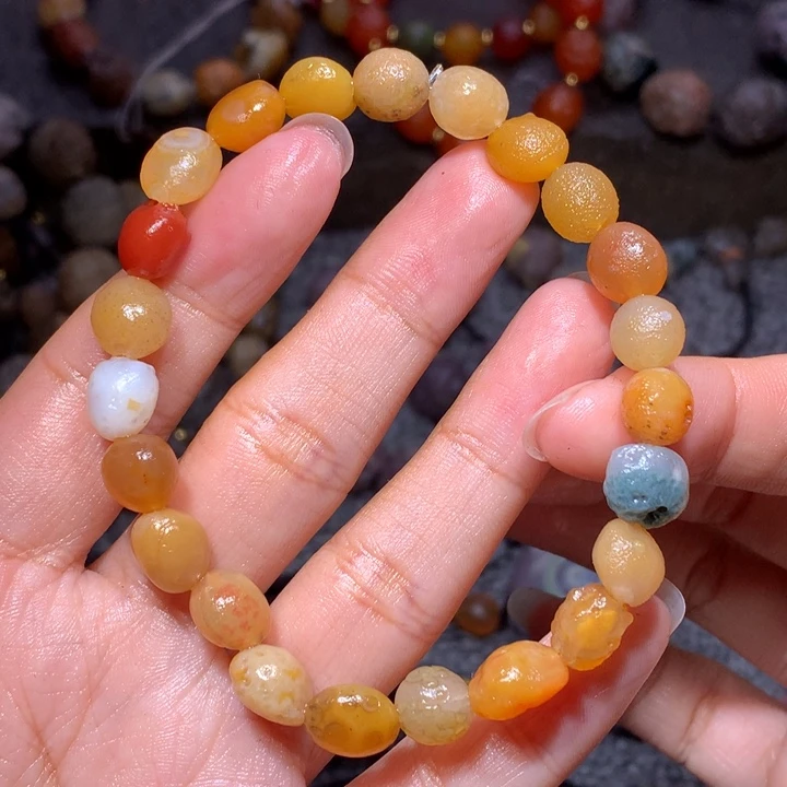 玛瑙/玉髓未镶嵌珠宝半成品金*