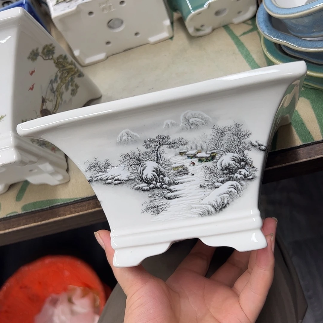 花盆紫砂135号瑕疵19/10cm
