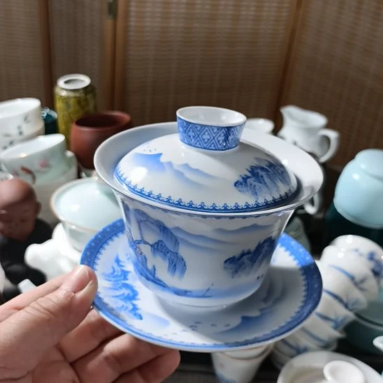 陶瓷盖碗茶杯茶叶罐主人杯