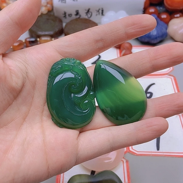 【闪购商品】未镶嵌玛瑙/玉髓珠宝半成品姑*