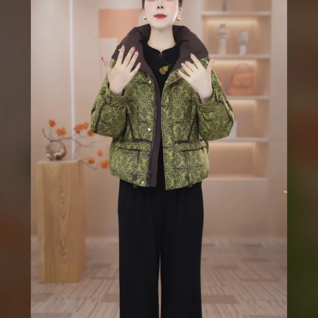 【羽绒服】2025年冬季新款时尚气质轻奢百搭加厚保暖短款羽绒服