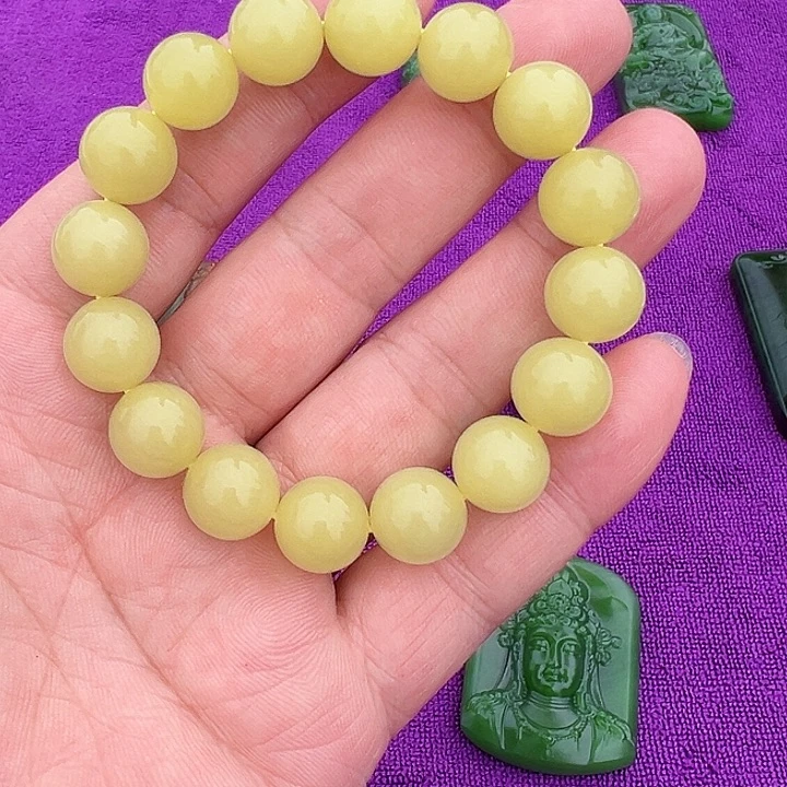 项圈未镶嵌和田玉（黄玉）
