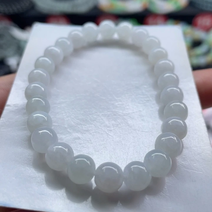 未镶嵌手链翡翠卡7.2有纹