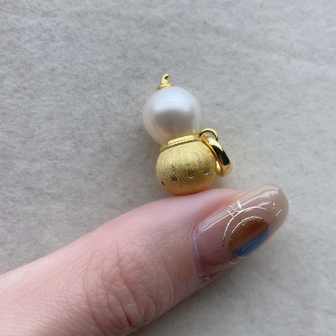 银S925镶嵌吊坠36海水珍珠