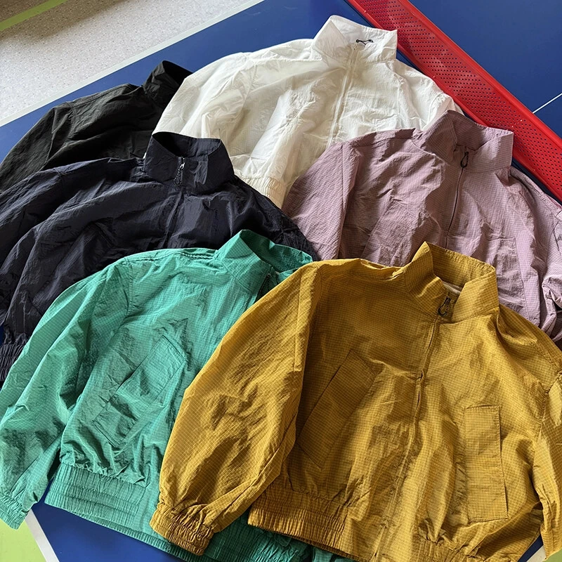 多巴胺穿搭冰丝防晒衣男夏季薄款尼龙速干外套短款廓形情侣防晒服