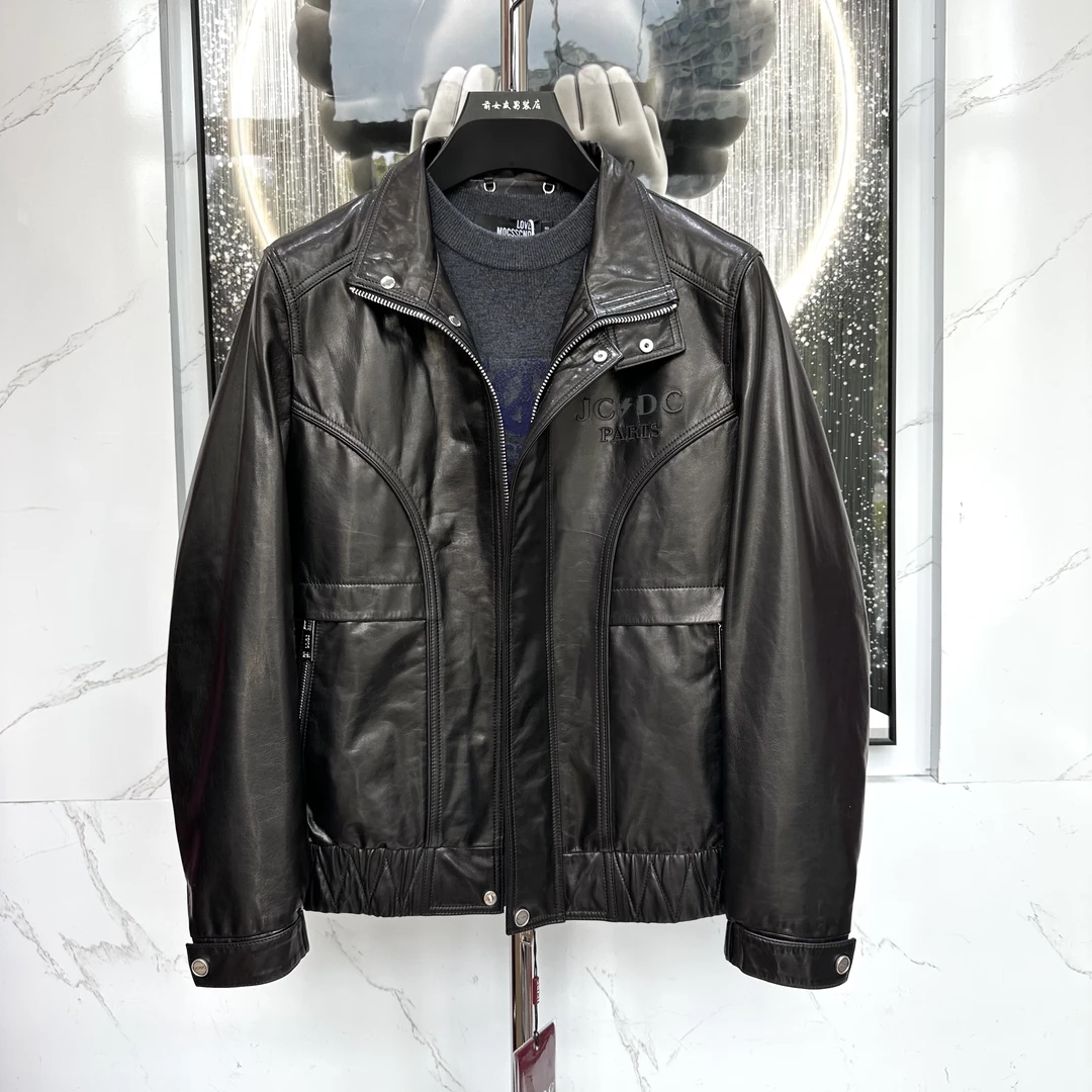 【JCDC皮衣】新款正品男士休闲时尚皮衣百搭真皮高奢外套精选5563