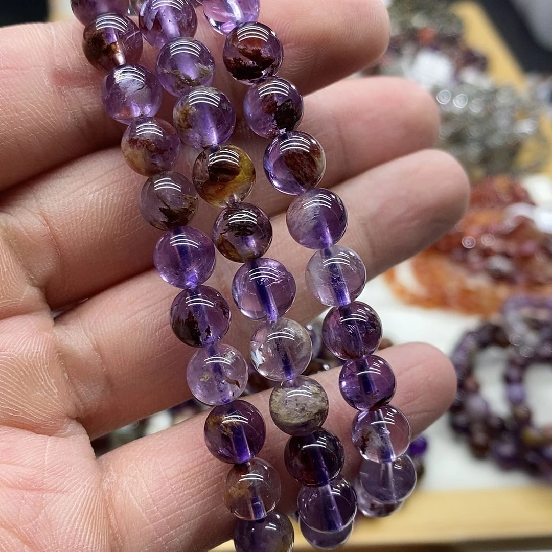 水晶手串未镶嵌多样性发货发一条