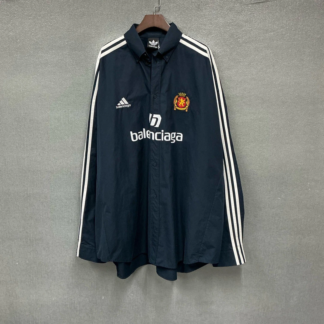 未使用 Balenciaga/巴黎世家  联名款曼联刺绣衬衫 全新3码/6290
