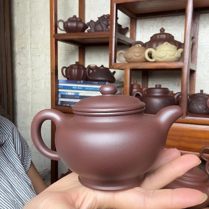茶壶紫砂掇只300cc半手工