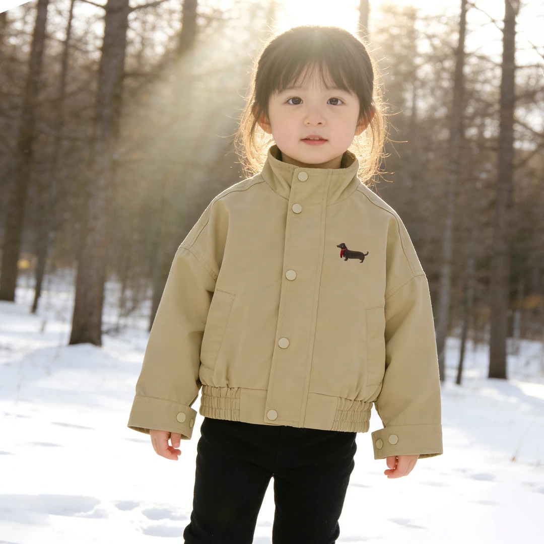 【飞行夹克】K097外套童装春装夹克中长款洋气